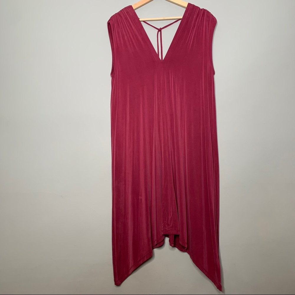 NWT eri + ali Pink Boho Midi Briella Tunic Dress S - Picture 2 of 12